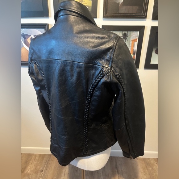 Leather Motorcycle Jacket - Picture 7 of 12
